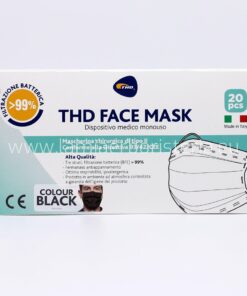 THD Face Mask Mascherina Nera conf. 20 pz