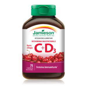 Jamieson Vitamina C+D3 Masticabile Gusto Ciliegia 75cpr