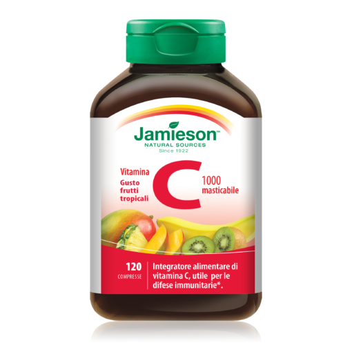 Jamieson Vitamina C Masticabile Gusto Frutti Tropicali 120 cpr